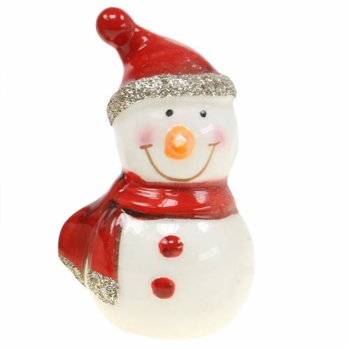 Floristik24 Boneco de neve para decoração de natal 7,5cm 4 unidades