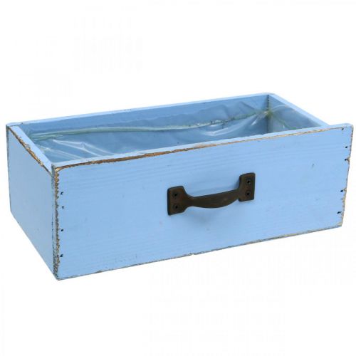 Itens Gaveta de plantas madeira azul claro caixa de plantas shabby chic 25×13×8cm