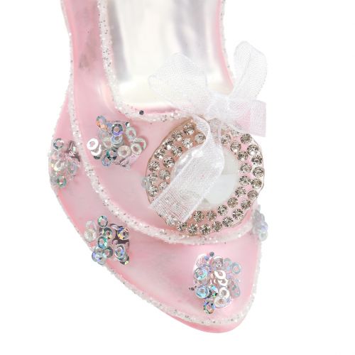 Floristik24 Bombas decorativas para a árvore de Natal rosa 10cm 2 unidades