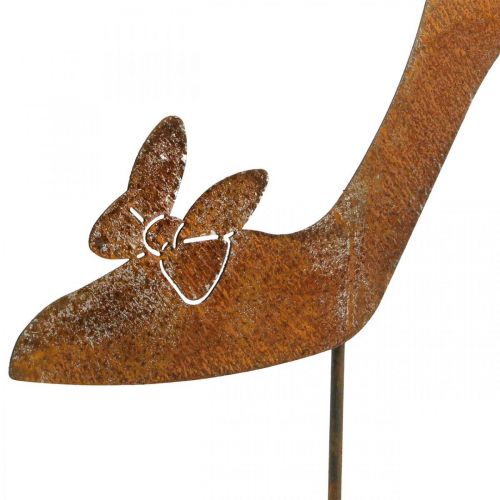 Floristik24 Sapato de conto de fadas, pátina de plugue decorativo, decoração de jardim, plugue de metal H29cm
