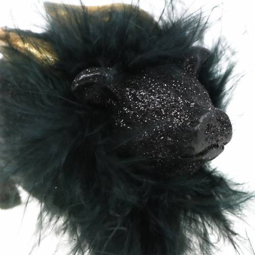 Floristik24 Figura decorativa amuleto da sorte de porco preto 9cm 2pçs