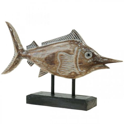 Floristik24 Espadarte Deco Fish Wood Marítimo Deco L40×H24.5cm