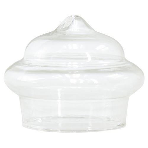 Porta-velas flutuante em vidro transparente Ø7,5cm Alt.6cm