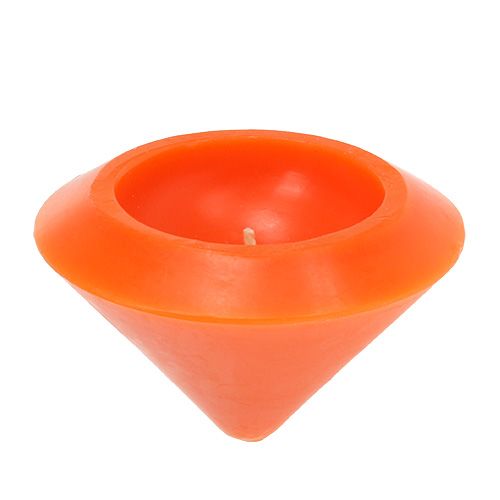 Floristik24 Vela flutuante em laranja Ø13cm