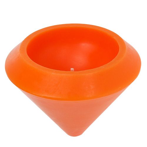 Floristik24 Vela flutuante em laranja Ø16cm