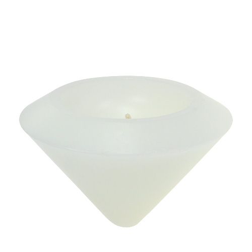 Floristik24 Vela flutuante em branco Ø13cm