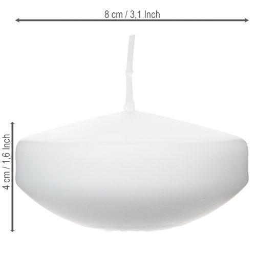 Itens Vela flutuante para noites românticas ou decoração festiva, também adequada para uso externo. 8 cm, 8 cm de altura, 8 unidades.