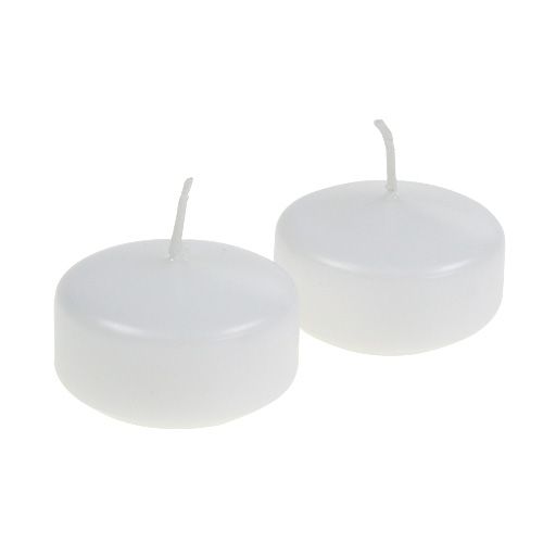 Itens Velas flutuantes brancas 4,5cm 8uds