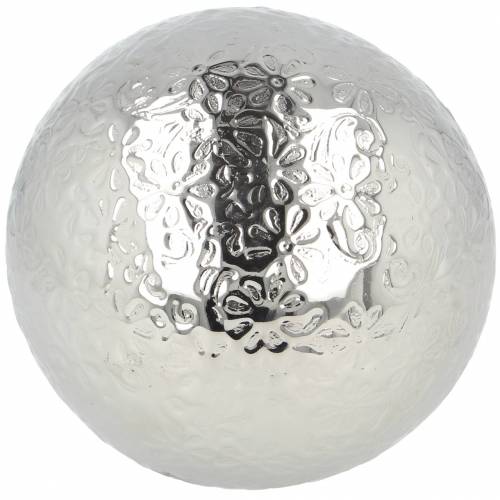 Floristik24 Bola flutuante flores metal prateado Ø10cm