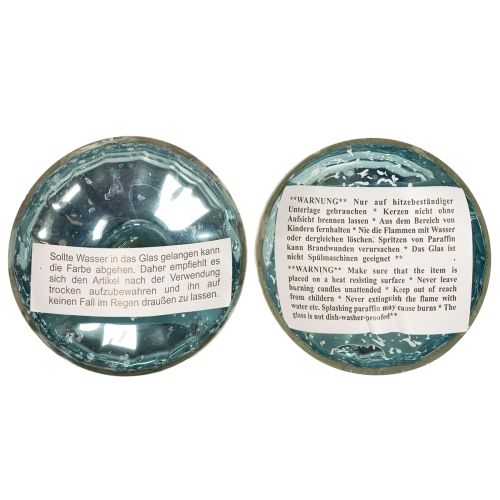 Itens Suporte flutuante de vidro para velas tealight, para um toque de elegância em qualquer ambiente, 10 cm, 2 peças.