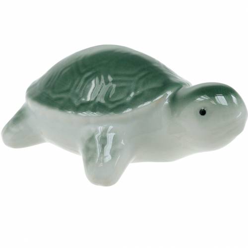 Floristik24 Tartaruga cerâmica flutuante verde 11,5 cm 1 peça