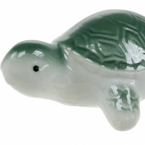 Floristik24 Tartaruga cerâmica flutuante verde 11,5 cm 1 peça