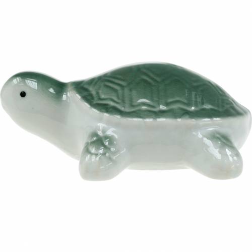 Floristik24 Tartaruga cerâmica flutuante verde 11,5 cm 1 peça