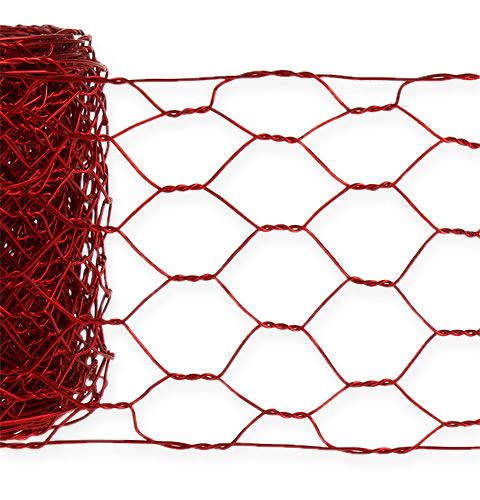Trança hexagonal 50mm 5m vermelho