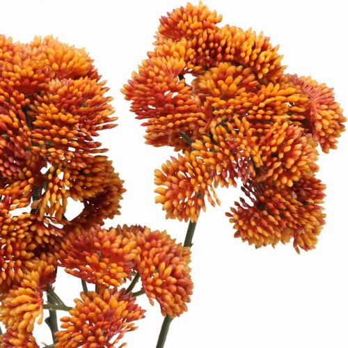 Itens Sedum artificial sedum laranja decoração de outono 70 cm 3 unidades
