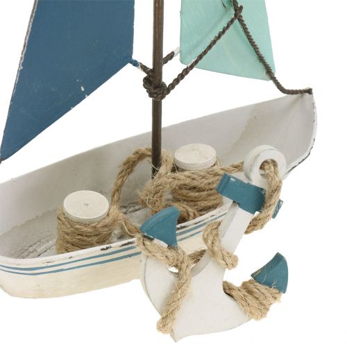 Floristik24 Veleiro decorativo em metal Alt.26cm
