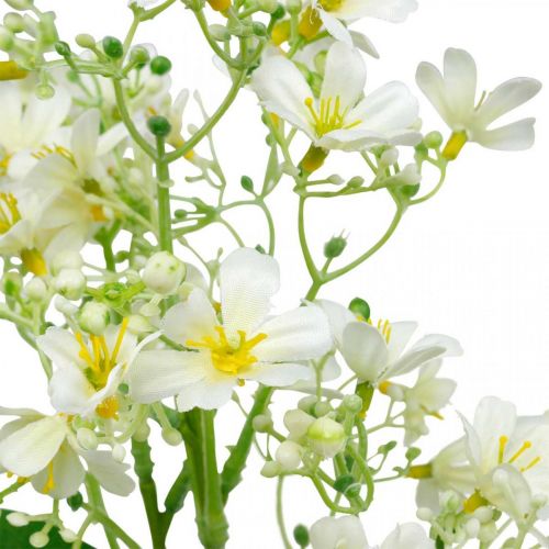 Floristik24 Explosão de seda artificial, decoração de flores, flor de seda, decoração de flores brancas L72cm