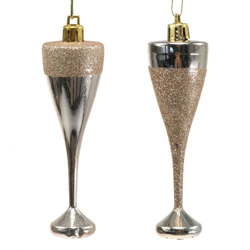 Itens Taças de champanhe para pendurar ouro claro 10cm 8pcs