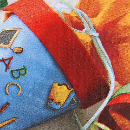 Floristik24 Guardanapos 1º dia de aulas 33x33cm