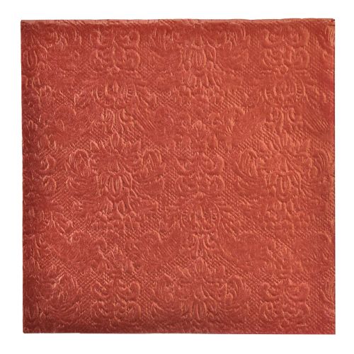 Floristik24 Guardanapos Bordeaux Ornamentos em Relevo 33x33cm 15un