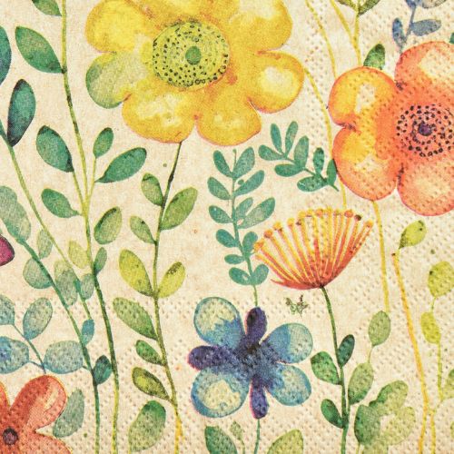 Floristik24 Guardanapos Primavera Borboleta Flores 33x33cm 20 un