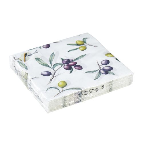 Itens Guardanapos decoração de mesa verão verde oliva roxo 25x25cm 20 un