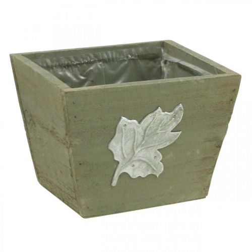 Floristik24 Caixa de planta de madeira shabby chic caixa de madeira cinza 11×14,5×14cm
