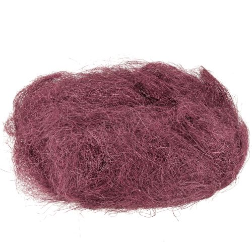 Floristik24 Sisal Vermelho Bordeaux Fibra Natural Fibra de Sisal para Artesanato 300g