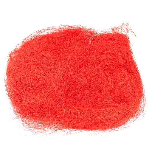Floristik24 Sisal Vermelho Fibra Natural Fibra Artesanal Fibra Sisal 300g