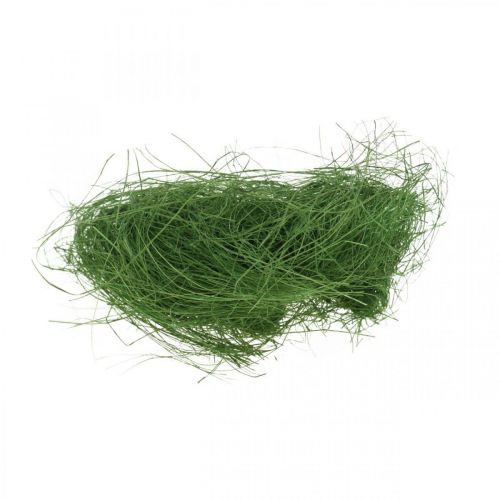 Itens Sisal verde musgo fibra natural para decoração 300g