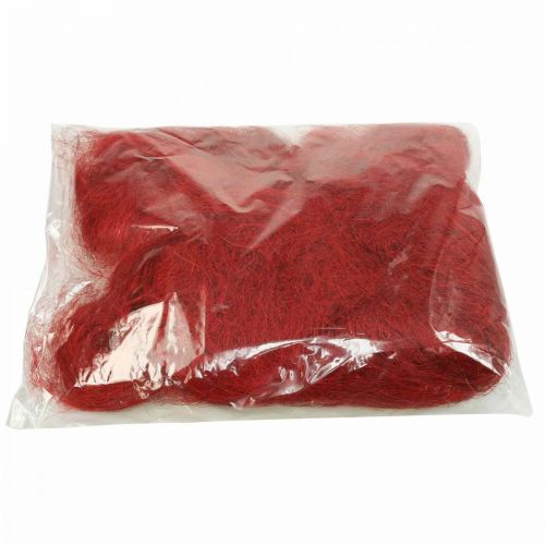 Sisal vermelho bordeaux fibra natural 300g