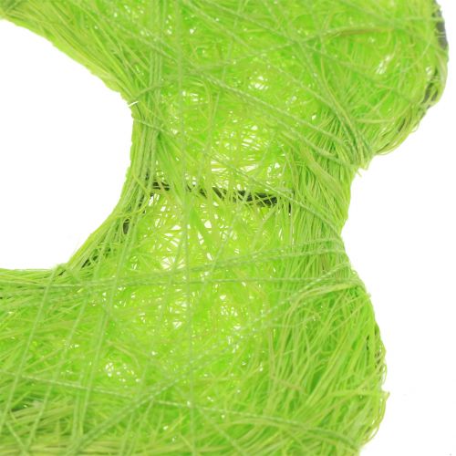 Floristik24 Flor de sisal verde claro Ø7,5cm 25 un