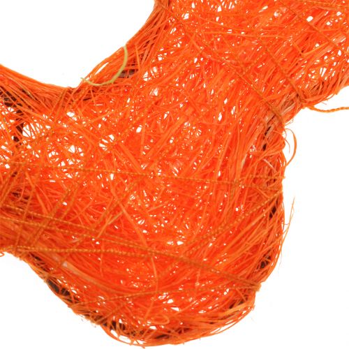 Floristik24 Flor de sisal laranja Ø7,5cm 25 un