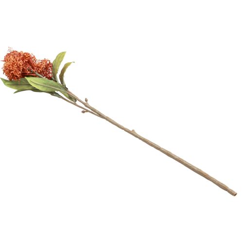 Itens Skimmie Skimmia Japonica Flores Artificiais Laranja DryLook L59cm