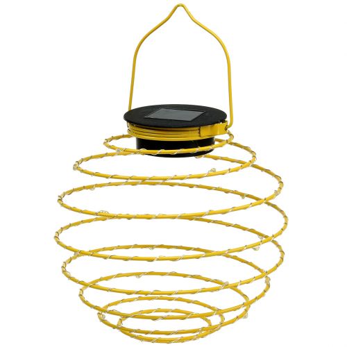 Itens Jardim solar amarelo claro 22cm com 25LEDs branco quente