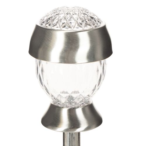 Conjunto de 4 Candeeiros Solares Esféricos com Estaca – 36 cm | Floristik24.pt
