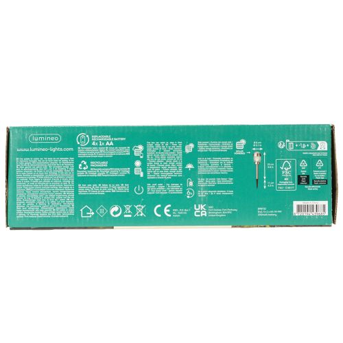 Conjunto de 4 Candeeiros Solares Esféricos com Estaca – 36 cm | Floristik24.pt