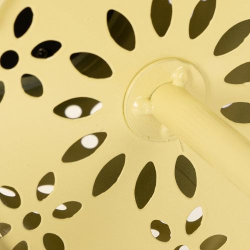 Itens Luminária de mesa solar com delicado padrão floral para varanda ou terraço, 28 cm