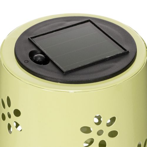 Itens Luminária de mesa solar LED com design floral, iluminação externa aconchegante, 28 cm