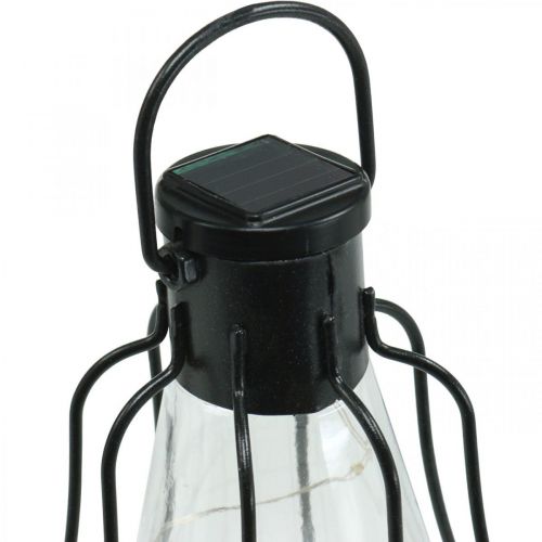 Floristik24 Candeeiro solar para pendurar, lanterna de jardim branco quente Ø11cm A21cm