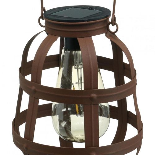 Floristik24 Candeeiro solar, luz de jardim, lanterna decorativa branco quente Ø14,5cm A19cm