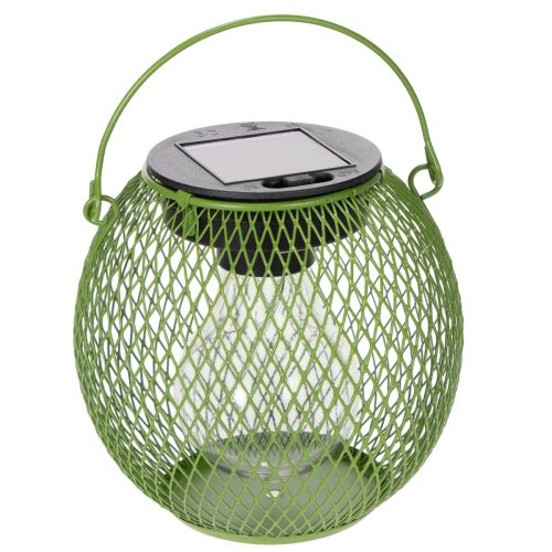 Lanterna solar LED redonda, perfeita para jardim ou pátio, iluminação aconchegante, 12 cm