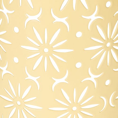 Itens Lanterna solar para jardim com desenho floral e luz ambiente, 26 cm