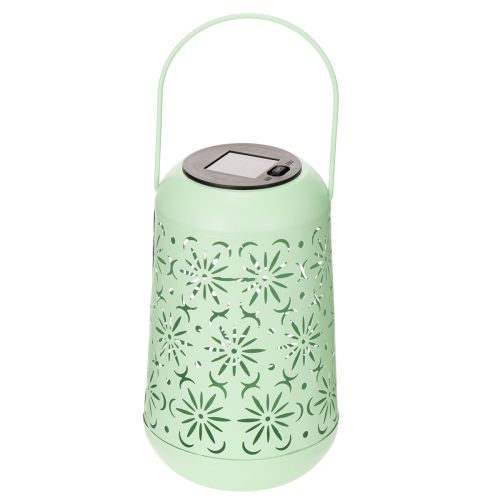 Lanterna solar LED para decoração externa, resistente às intempéries, ideal para terraços e varandas, com 26 cm.