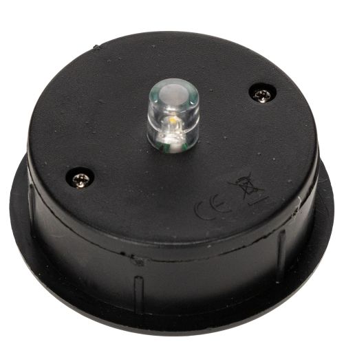 Itens Lanterna solar LED para decoração externa, resistente às intempéries, ideal para terraços e varandas, com 26 cm.