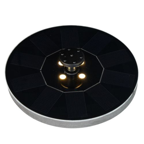 Itens Bomba solar para lagos de jardim, fonte decorativa flutuante com LED, 16 cm