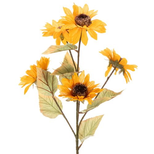Flor de girassol artificial, decoração realista, 72 cm, 2 peças. comprar | Floristik24.pt