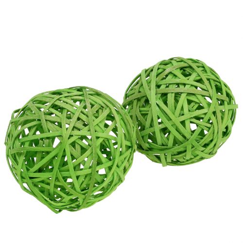 Bola de chips verde claro Ø8cm 4 unidades