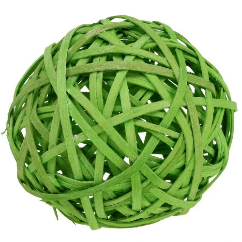 Floristik24 Bola de chips verde claro Ø8cm 4 unidades