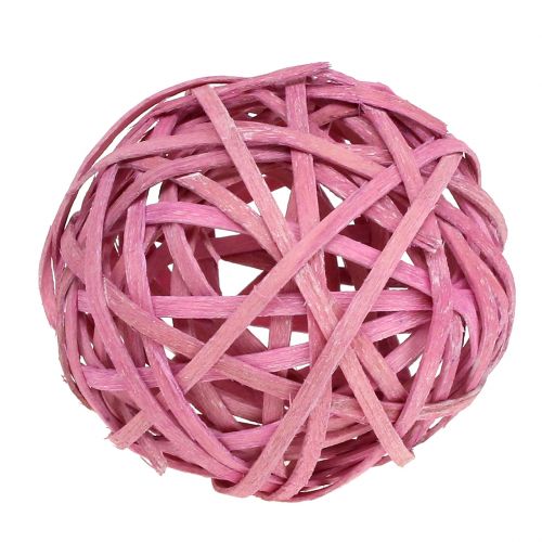 Floristik24 Chipball rosa Ø6cm 6 unidades